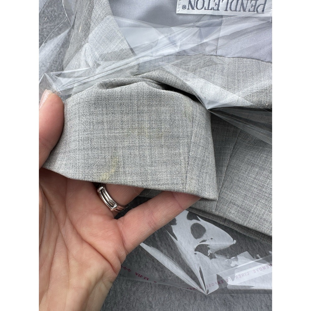 Pendleton Petite Wool Blazer Women's 10P Gray Stretch Virgin Wool Career - Picture 9 of 9